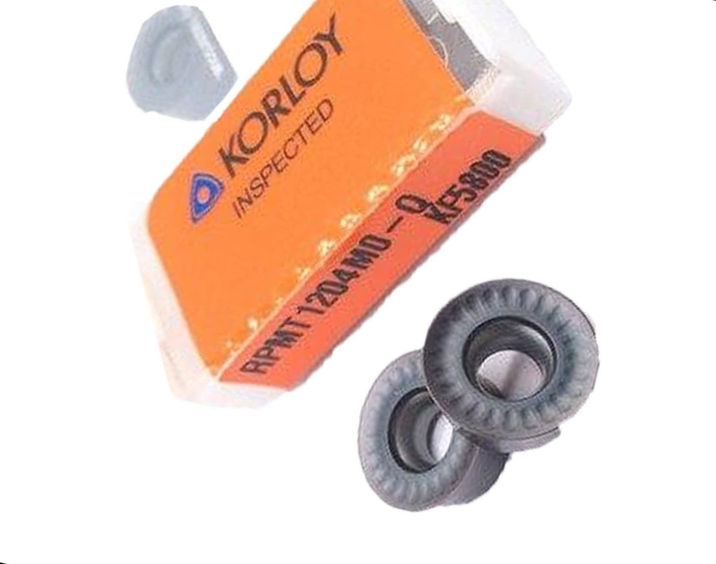 KORLOY INSERTS (10PC) - RPMT1204